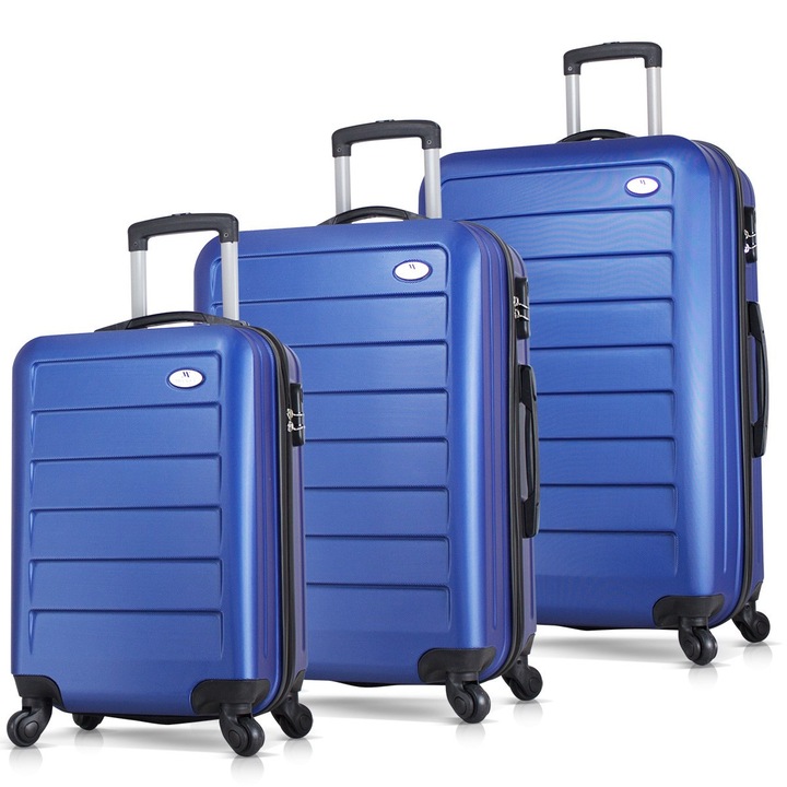 Комплект колички Garbalia, 3 части, кабина 57x34x25см, средна 66x43x27см, голяма 76x50x30см, многоцветна