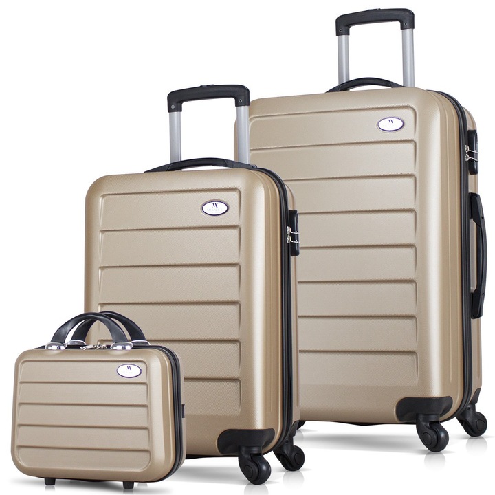 Set trolere Garbalia Wimbledon, 3 piese, bej