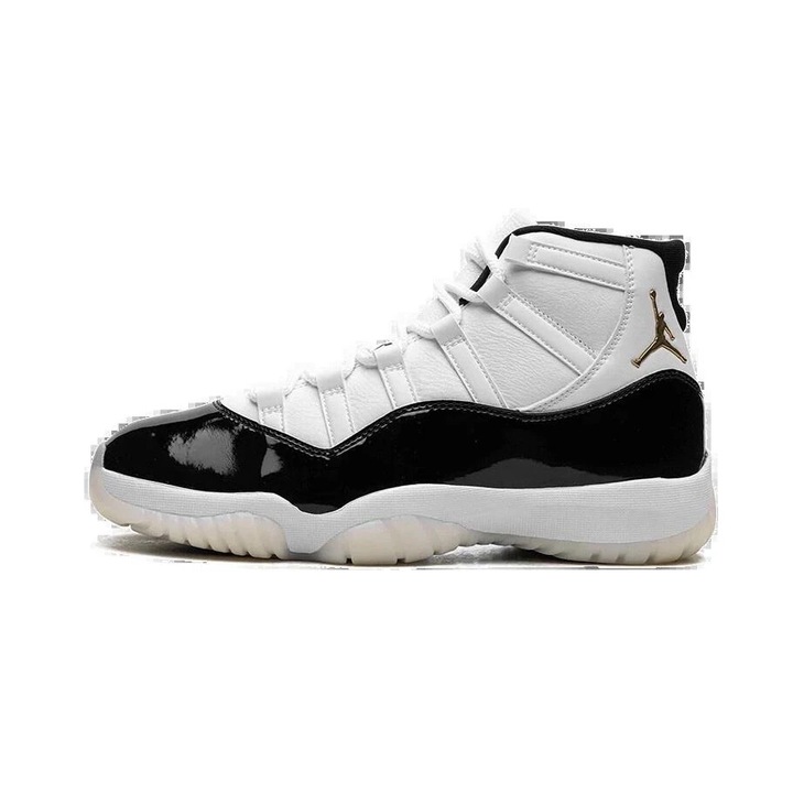 Pantofi sport Jordan Air Jordan 11 Retro Gratitude, negru/alb/aura metalic, design modern, captuseala din piele lacuita, 44.5 EU