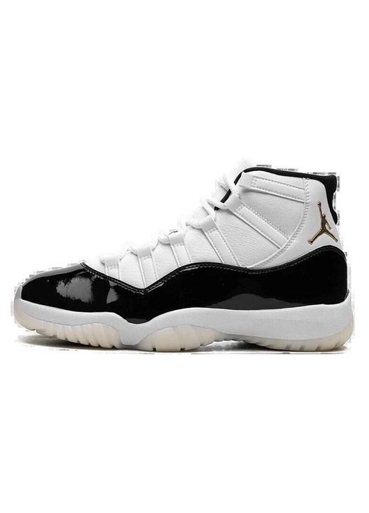 Jordan Air Jordan 11 Retro Gratitude sportcipő, fekete/fehér/fémes aura, modern design, lakkozott bőr bélés, 41 EU