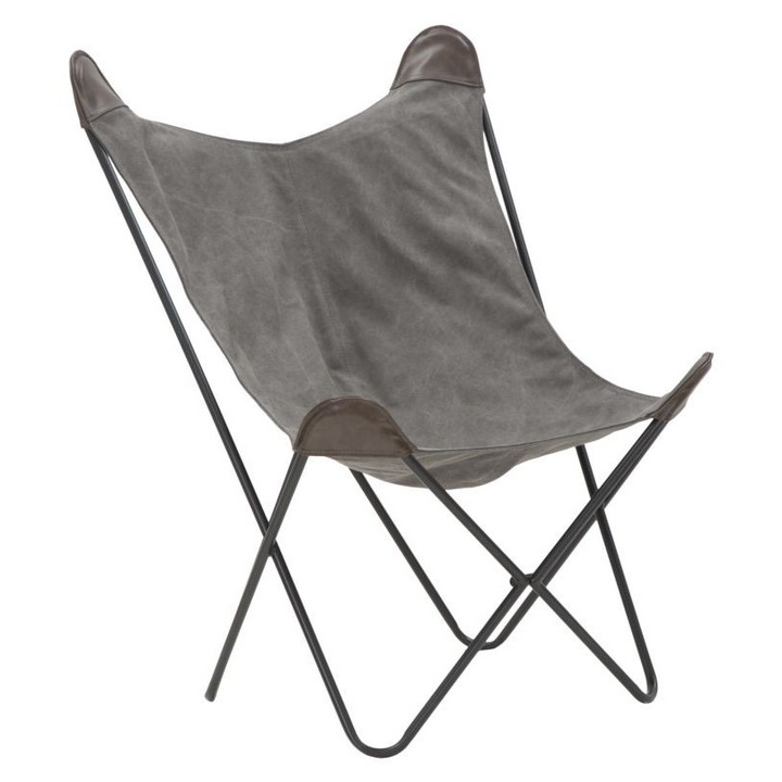 Scaun Mauro Ferretti, 103x74x71 cm, gri/maro, design captivant