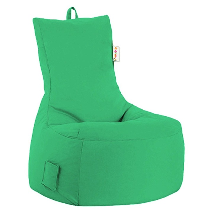 Zöld színű karosszék, Woody Fashion, 60 cm széles, 90 cm magas, vízálló