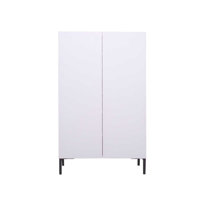 Multifunkcionális ruhásszekrény, Woody Fashion, 72x119x34cm, fehér