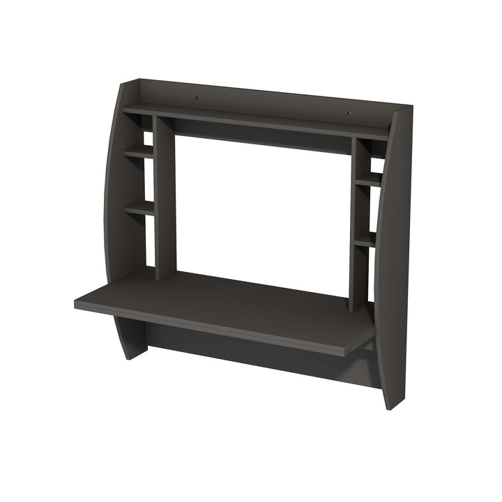 Birou de studiu, Woody Fashion, 123.6x55x120cm, fixabil pe perete