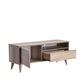 Woody Fashion TV állvány, Tvr-311-Tt-1 modell, 120x50x40cm, polcokkal, falra szerelhető