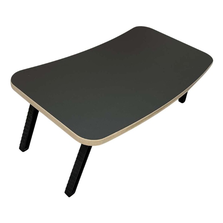 Stand de lucru pentru laptop, Woody Fashion, gri, 60x24x34cm