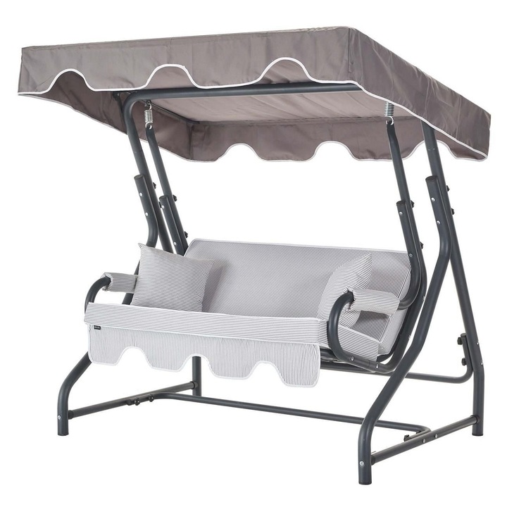 Leagan de gradina, Woody Fashion, cu 2 perne, 170x110x168cm