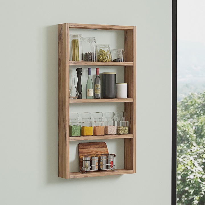 Quatro fali polc, Woody Fashion, atlanti fenyő, 18mm, 43.2x80x9cm