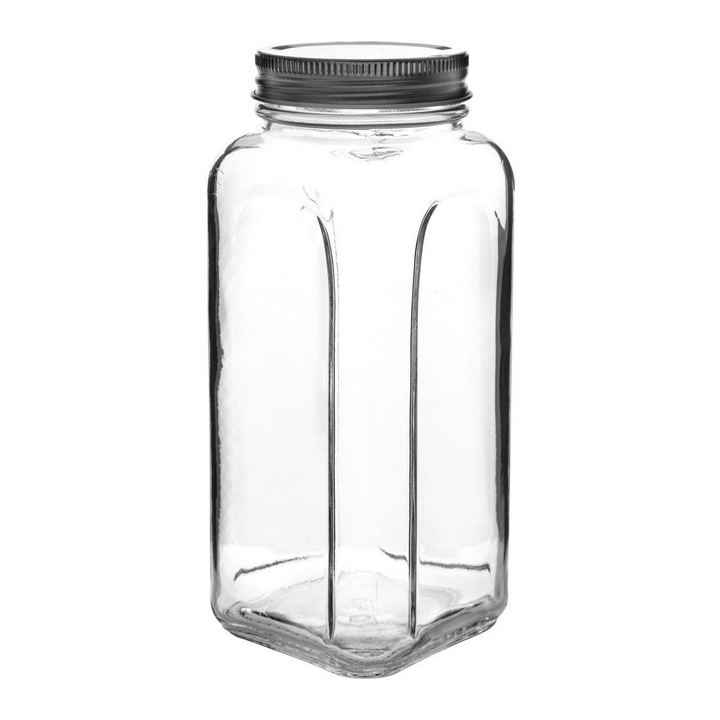 Borcan Hermia Concept, 100% sticla, 8,5x8,5x20cm