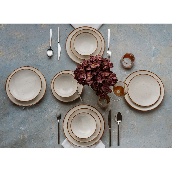 Set de masa, Hermia Concept, portelan, 24 piese