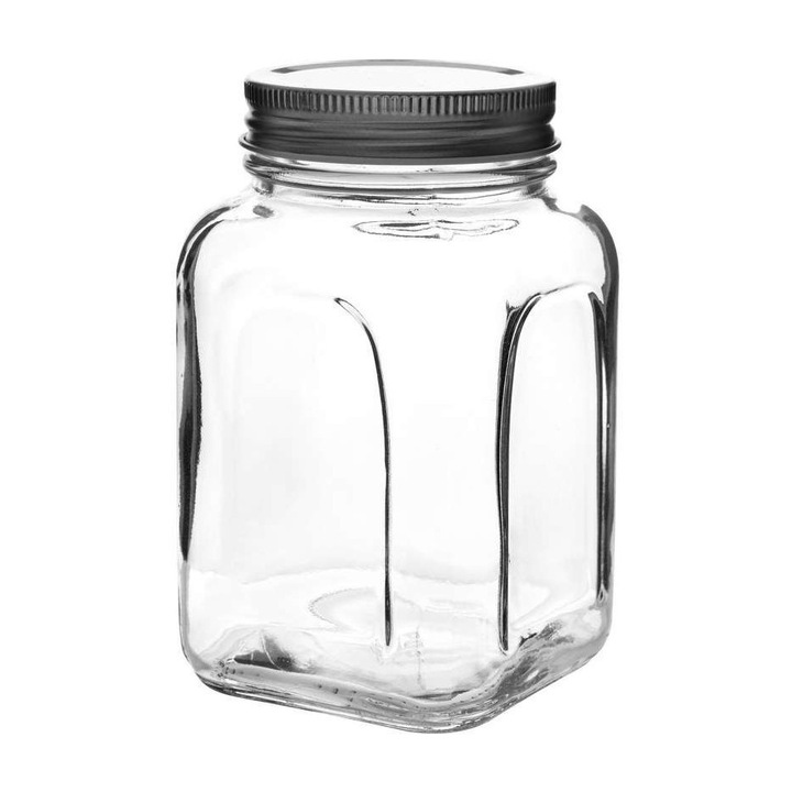 Borcan Hermia Concept, 8,5x8,5x14cm, 100% sticla, 660ml