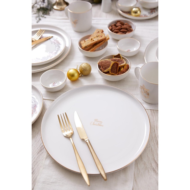 Комплект порцеланови чинии, Hermia Concept, 27 см, 4 части