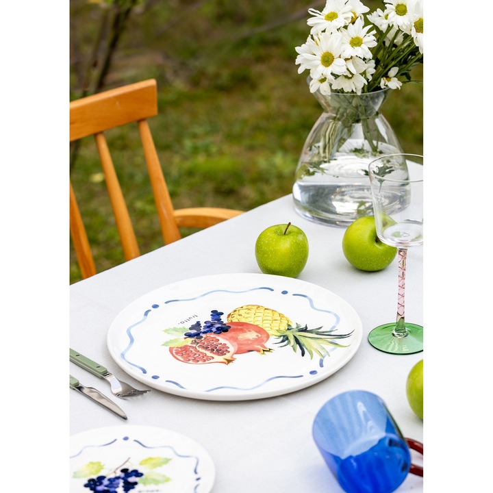 Platou de bucatarie, Hermia Concept, 30x30x2cm, ceramica