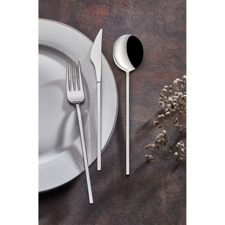 Evőeszközkészlet (18 darabos), Hermia Concept, rozsdamentes acél, mosogatógépben és mikrohullámú sütőben használható
