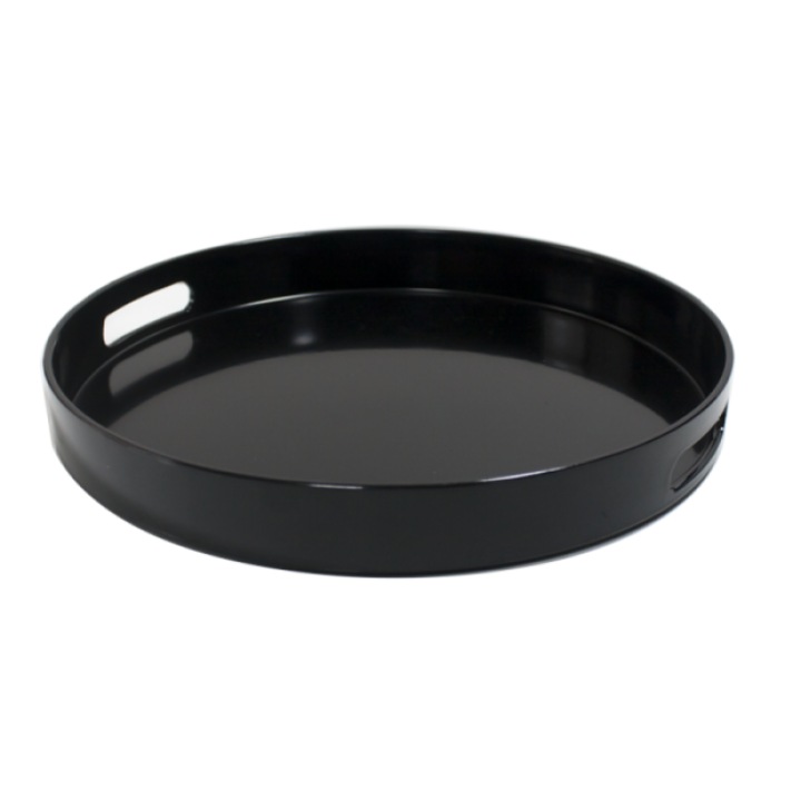 Tava ospatar servire rotunda 35xh4, 5cm culoare neagra RAKI