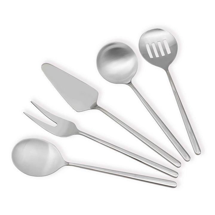 Set pentru servire 5 piese, Hermia Concept, inox, 3mm, 23,6cm, 25cm, 25,5cm, 28cm
