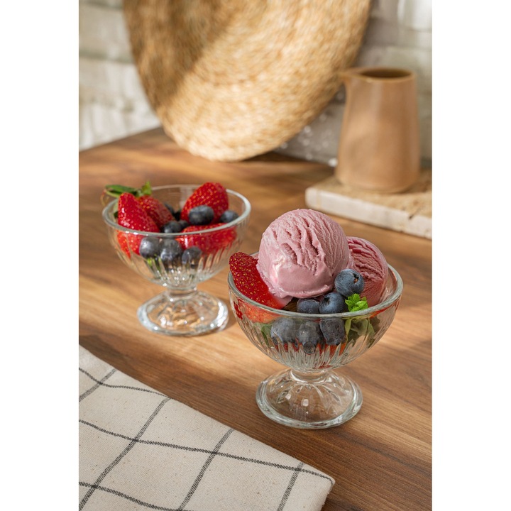 Комплект стъклени купички (6 части), Hermia Concept, 10.5x10.5x9см, 250мл