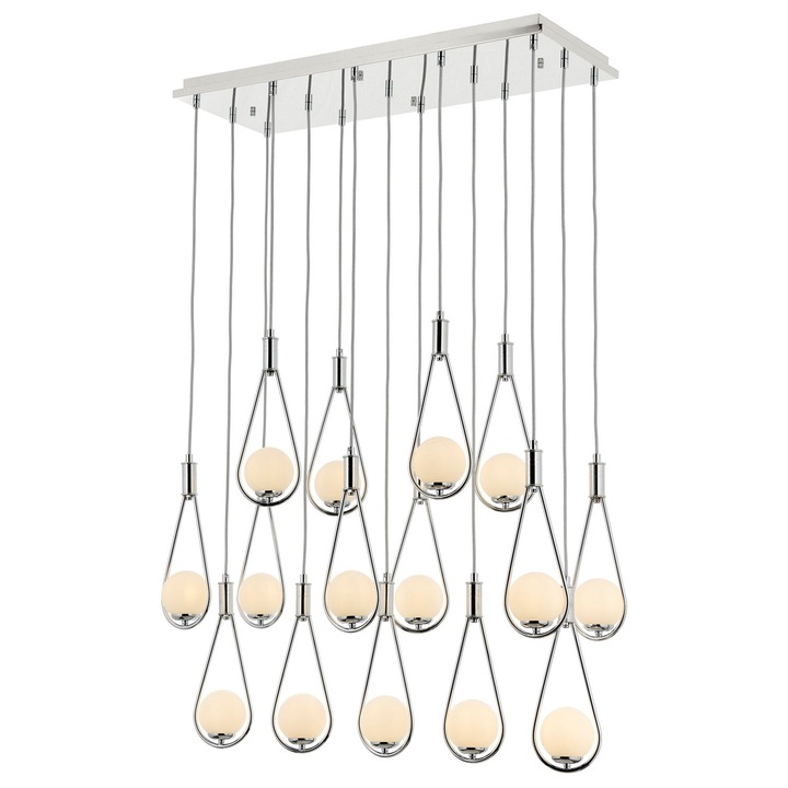 Полилей Opviq AV-4316-K, 15xG9, Метал, 115x85x35cm