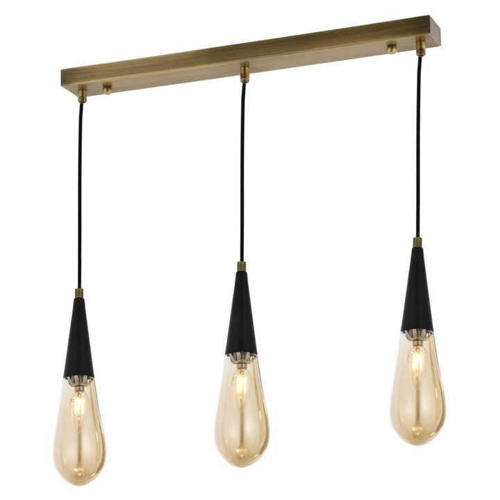 Полилей Opviq, метален, 3 фасунги E14, 90 см, 65x10 см