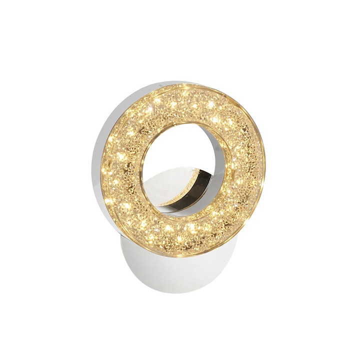 Стенна лампа Opviq L1713, прозрачна, 1 x 6W LED, 3000K, 12x15x10см