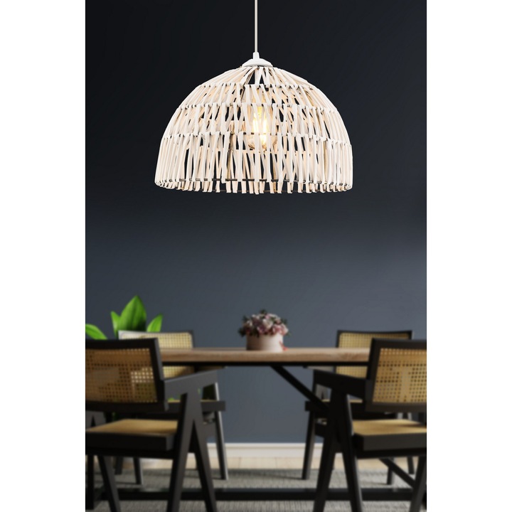 Candelabru Plaz, - alb, Opviq 5384, Corp metalic