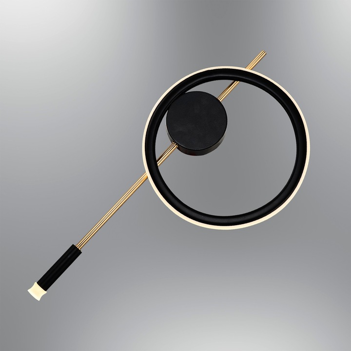 Стенна лампа Opviq l1122, черна, 1 x 18W LED, 1 x 3W LED, 33x67x8см