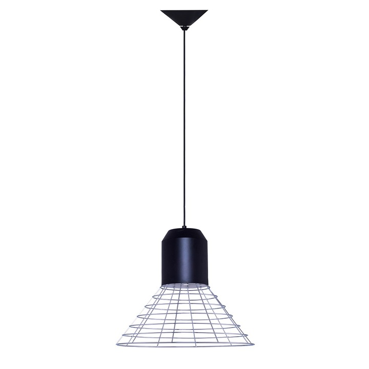 Pendul Opviq 5610, metal, 45 x 120cm, 1x9W LED, negru/crom