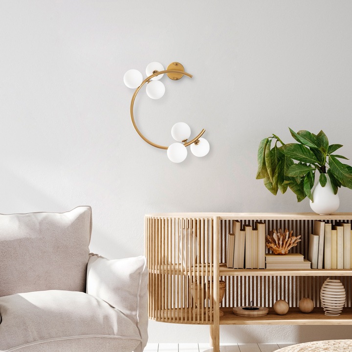 Opviq 14131 метална стенна лампа, 10 см, 50x30x55 см, IP20