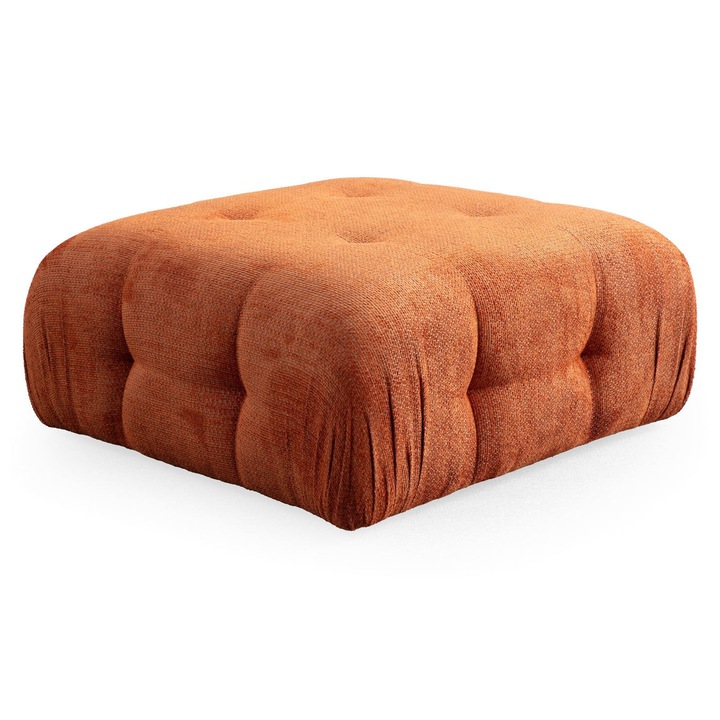 Taburete Atelier Del Sofa Amaris portocaliu 100x100x42cm