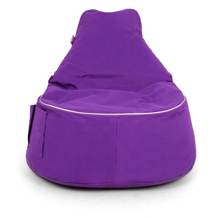 Atelier Del Sofa pufffotel, golf modell, lila, 80x75x30cm, vízálló anyag, újrahasznosítható habszivacs töltet