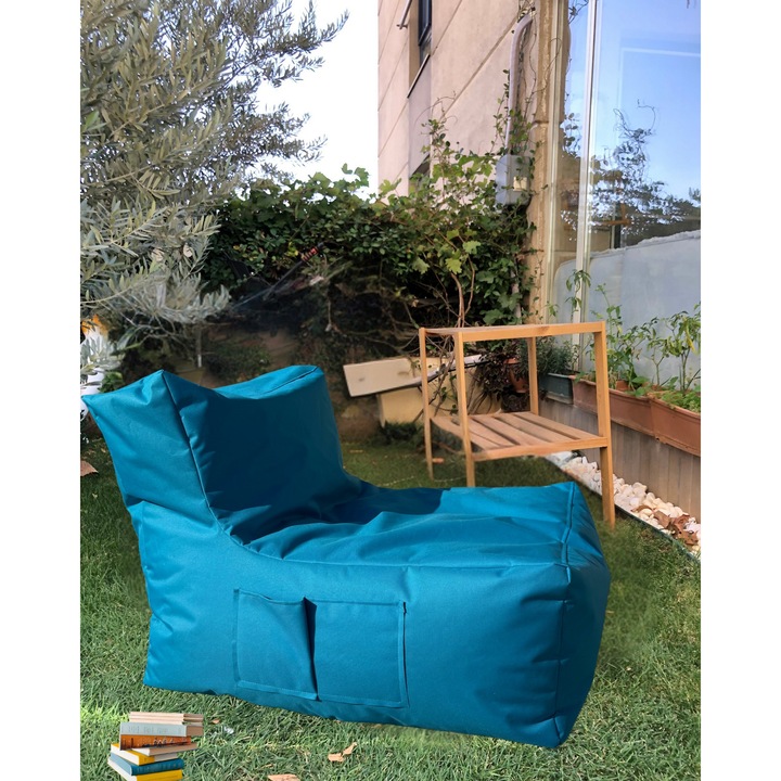 XXL babzsákfotel, Atelier Del Sofa, türkiz, 70x95x35cm, vízálló anyag