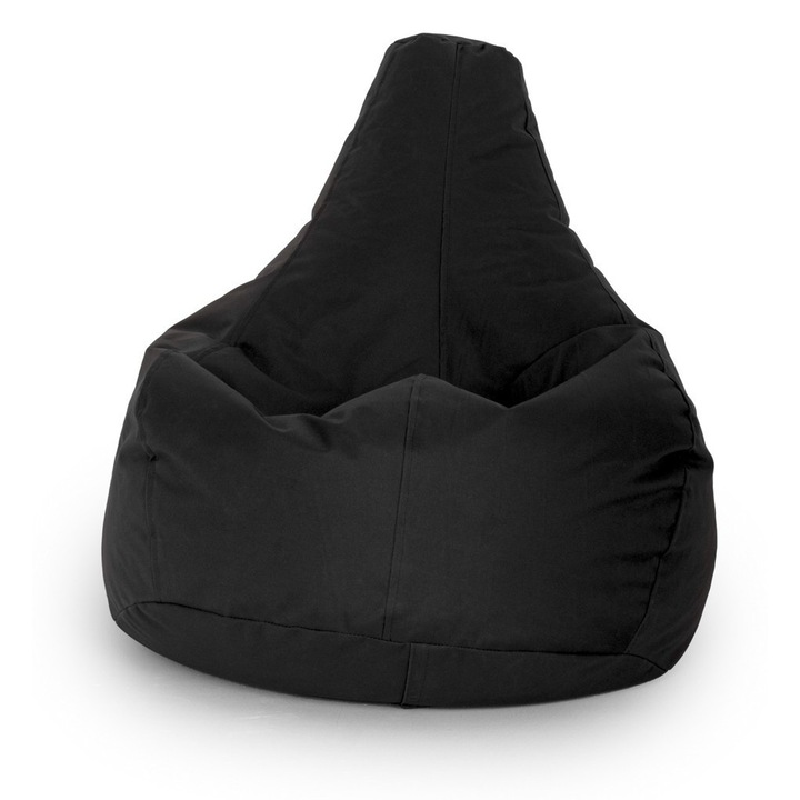 Damla babzsákfotel, Atelier Del Sofa, fekete, 80x75x30cm, vízálló anyag