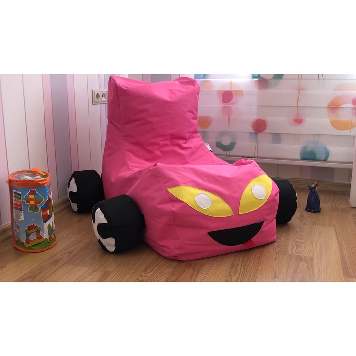 Babzsákfotel, Atelier Del Sofa, rózsaszín, 50x70x90cm, magasság 35cm, vízálló anyag