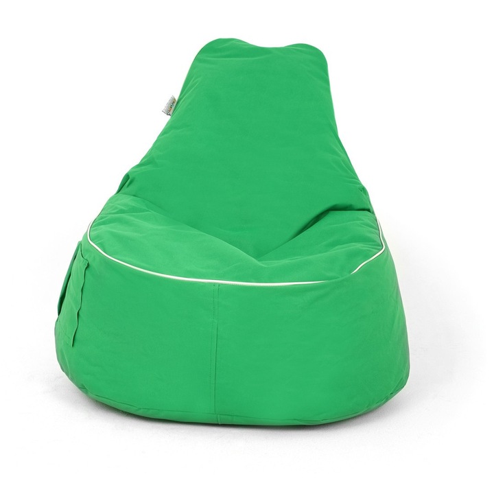 Babzsákfotel, Atelier Del Sofa, zöld, 80x75x30cm, vízálló anyag, újrahasznosítható habszivacs töltet