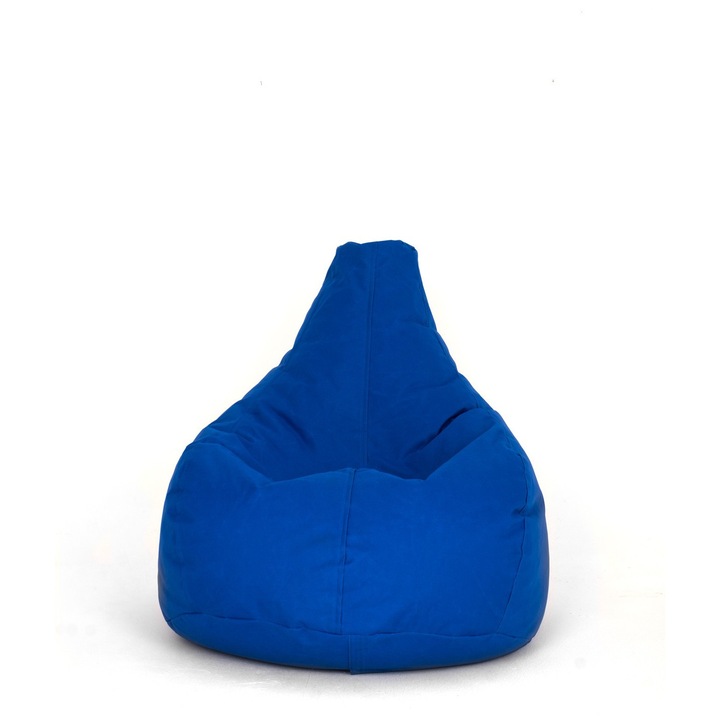 Damla babzsákfotel, Atelier Del Sofa, kék, 80x75x30cm, vízálló anyag, újrahasznosított polisztirol töltet