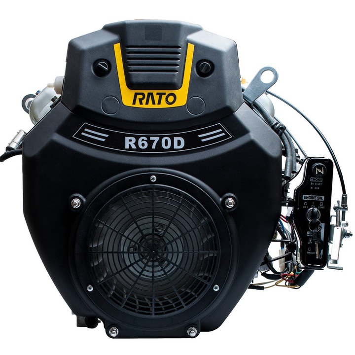 Motor Rato R670 22 KM, 25.4 mm, electric start, dimensiuni 457x351x460 mm
