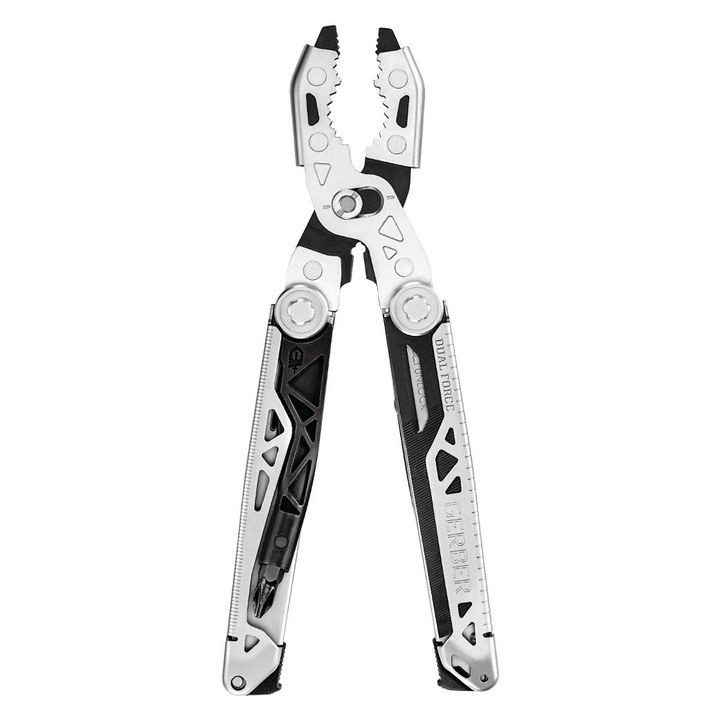 Мултифункционални клещи, Gerber, Dual-Force, 12 инструмента, заключващ механизъм, 11,8 см, 340 г, с калъф