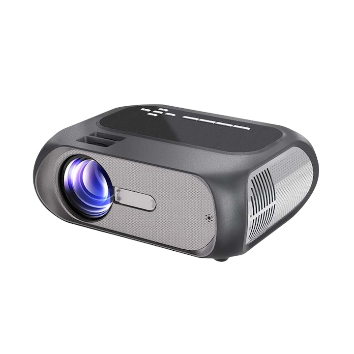 Videoproiector 4K, WiFi, Bluetooth, set 2 paduri, retro