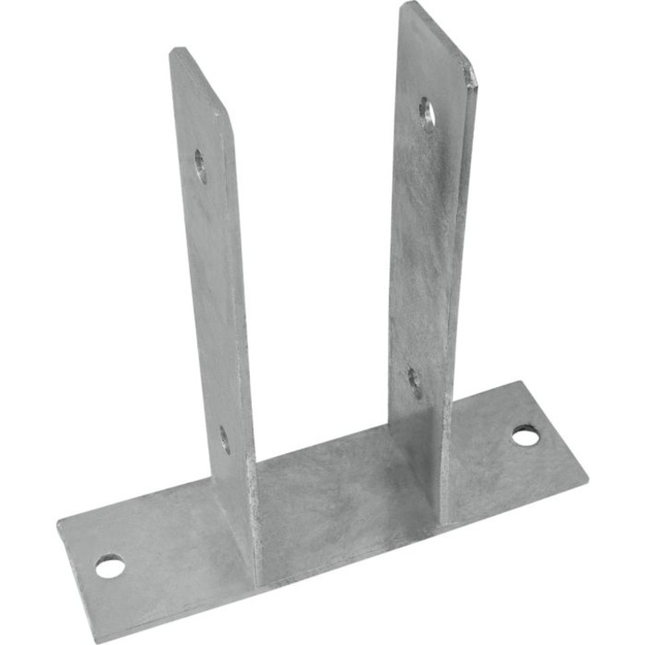 Suport stalp tip U Connex 71 x 50 x 60 x 200 x 4 mm, galvanizat la cald, fixare in suruburi