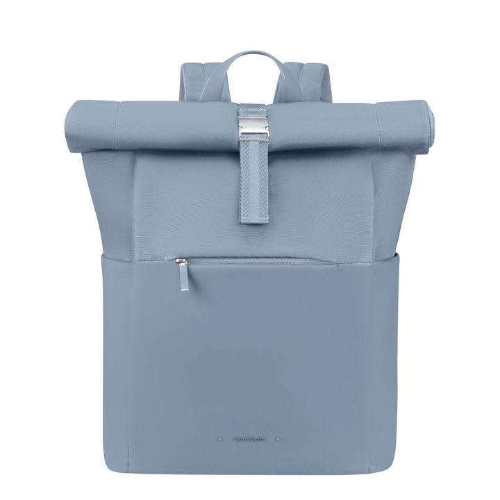 Rucsac laptop Samsonite 4Pack Rolltop 15.6", albastru prafuit, 410x315x135mm