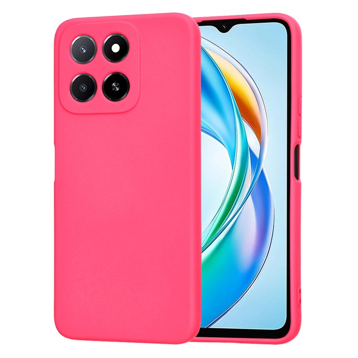Husa Protectie pentru Honor X5b, Y11, Panza, Hot Powder Pink