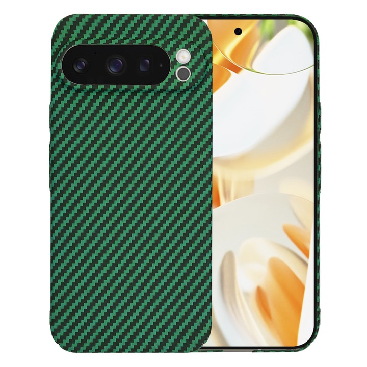 Husa telefon Carbonite FiberShell Google Pixel 9 Pro Verde