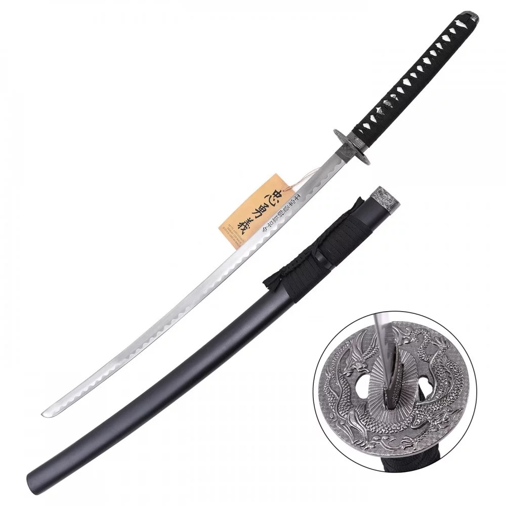 Sabie samurai, Hattori Hanzo Z319, 104x68cm, 620g, cu suport - eMAG.ro