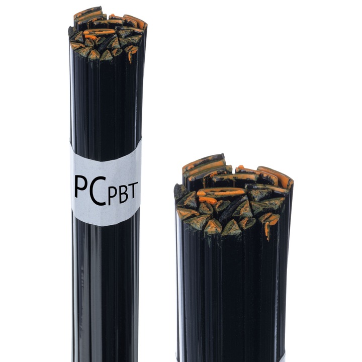 Műanyag hegesztő ragasztó PC+PBT, 50g, 8mm és 3.5mm, fekete