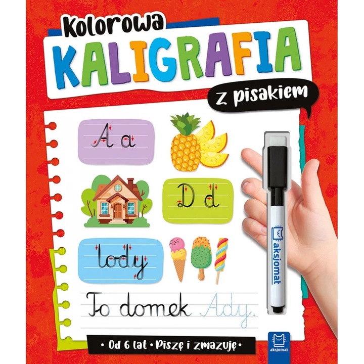 Set pictura si desen AKSJOMAT Kolorowa kaligrafie cu marker