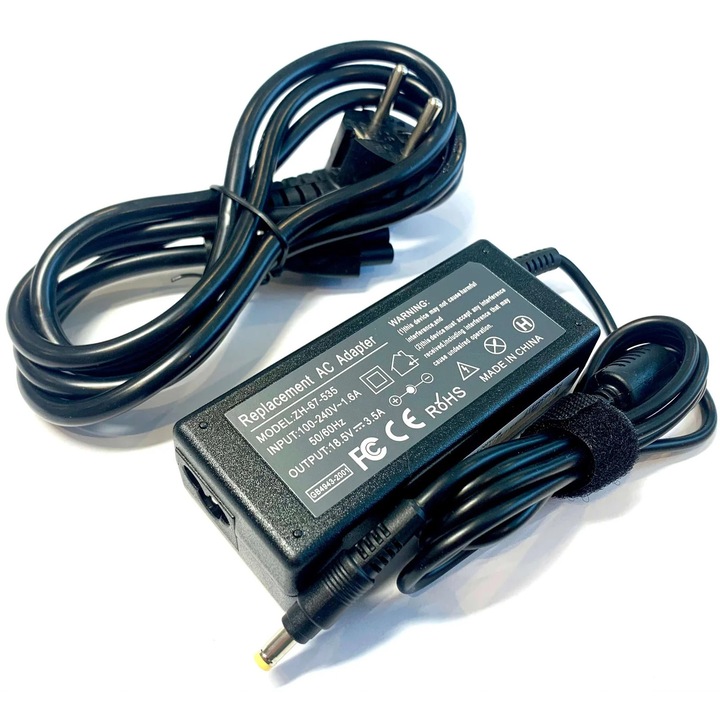 Incarcator laptop 18.5 V 3.5 A 65 W, 4.8x1.7, pentru HP Compaq, cablu inclus