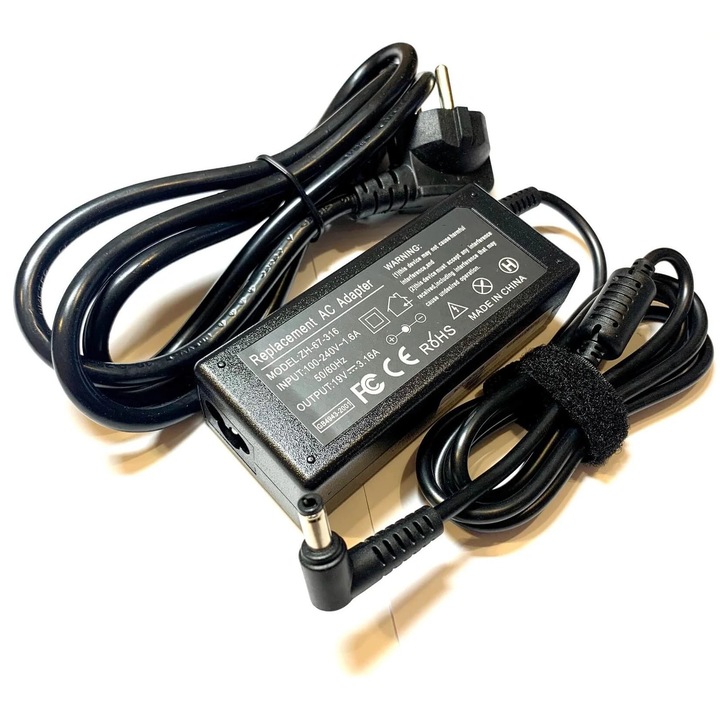 Încărcător Fujitsu 19V 3.16A 60W, 5.5x2.5 cm, compatibil cu laptopuri Lifebook