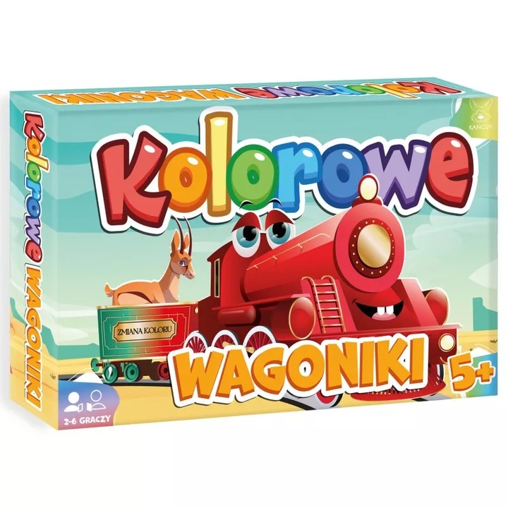 Társasjáték, Kenguru, Kolorowe Wagoniki, 2-4 játékos, 30-60 perc
