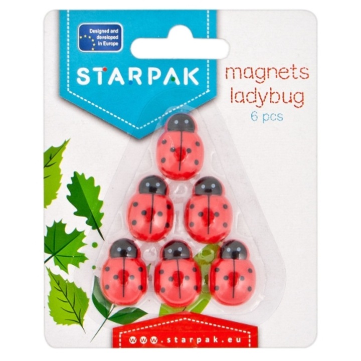 Magneti Buburuza, 6 buc/set - STARPAK