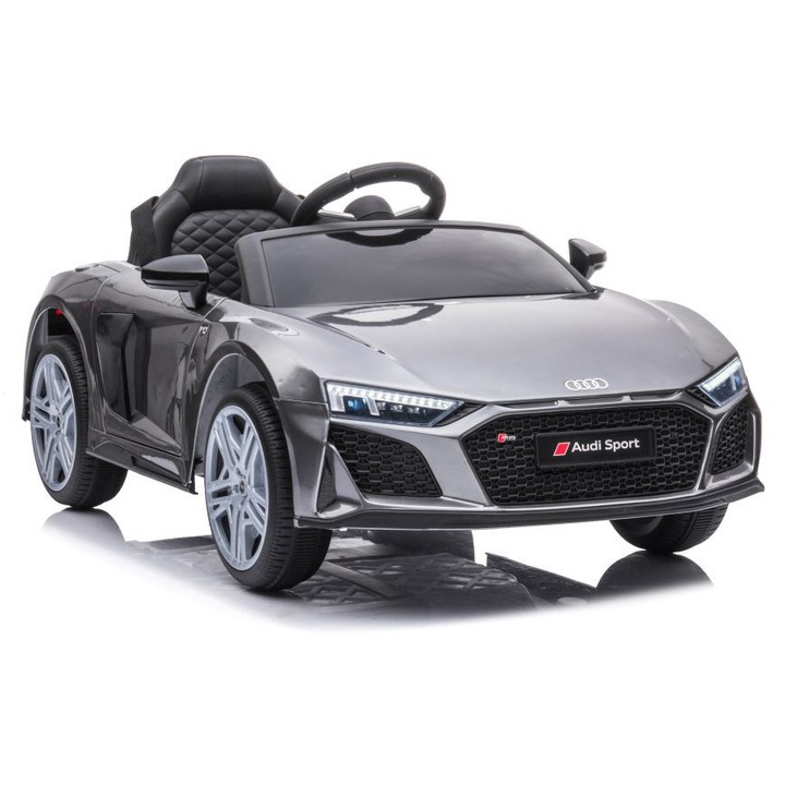 Masinuta cu baterie Audi R8 Lift A300, argintie, 108x55x26cm, >14kg